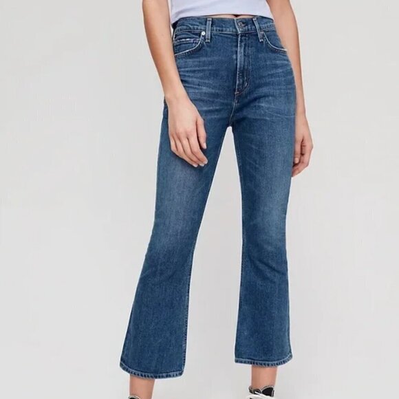 Citizens of Humanity Demy Cropped Flare Jeans Size 28 - Picture 1 of 16